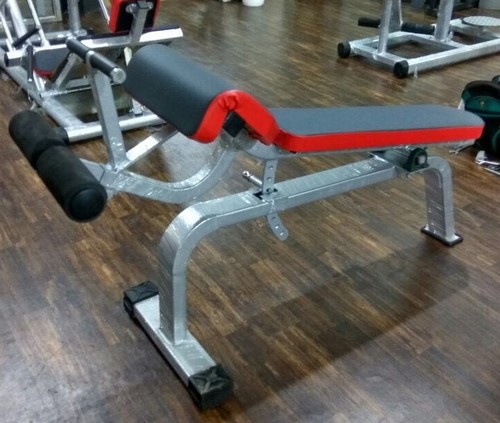 Abdominal Bench - PU Rexine Seat, 12mm Tube Thickness 2 X 4", 1 Year Commercial Warranty | Mig Welding, Strength Machine