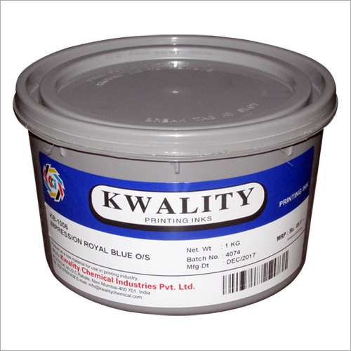 रॉयल ब्लू प्रिंटिंग इंक