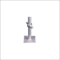 Scaffolding Base Plate - Steel, 12" X 12", Hot-dip Galvanized Finish | 15 Lbs Weight, 2,000 Lbs Load Capacity, 4 Holes With 1/2" Diameter