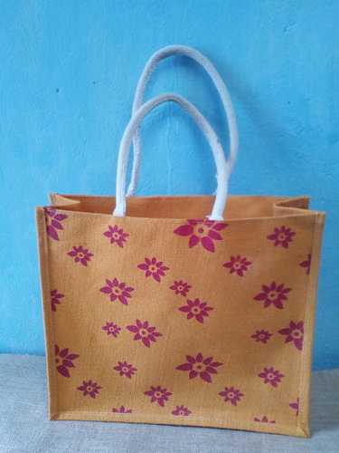 मानक अनुकूलित मुद्रित जूट शॉपिंग बैग