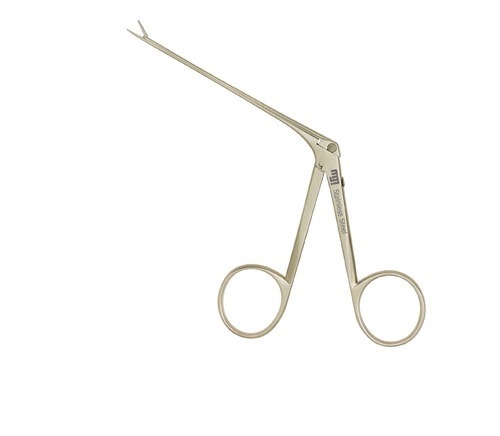 Micro Crocodile Forceps - Stainless Steel Construction, Silver Finish | Ideal for Hospital Use by Doctors