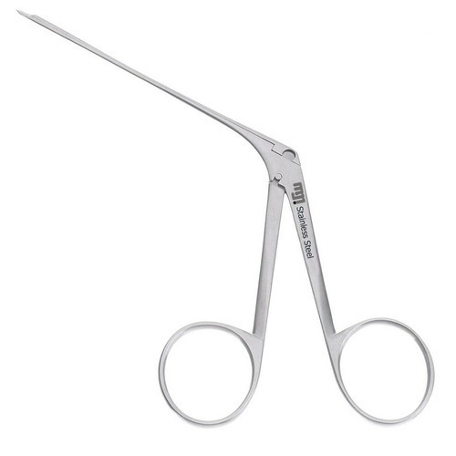 Micro Aural Scissors - Stainless Steel, Silver Color for Hospital Use | Ideal Surgical Tool for Doctors