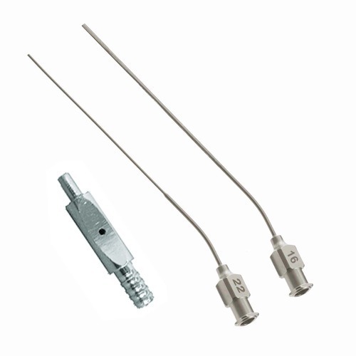 Micro Suction Tube & Adopter - Stainless Steel, Silver Finish | Ideal for Hospital Use by Doctors
