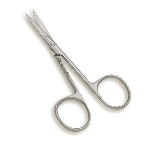 Iris Scissors Curved - Metal | Application: Hospitals, Suitable For: Doctors, Weight: 5-30 Grams
