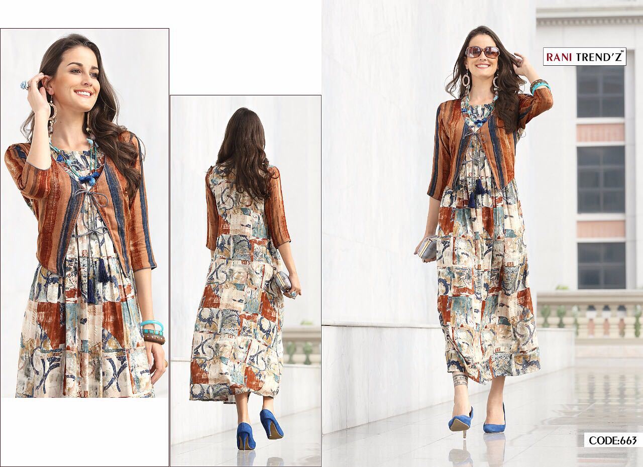 Multi Color Trendy Kurtis