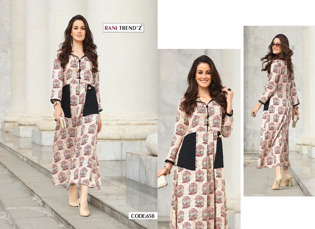 Multi Color Trendy Kurtis