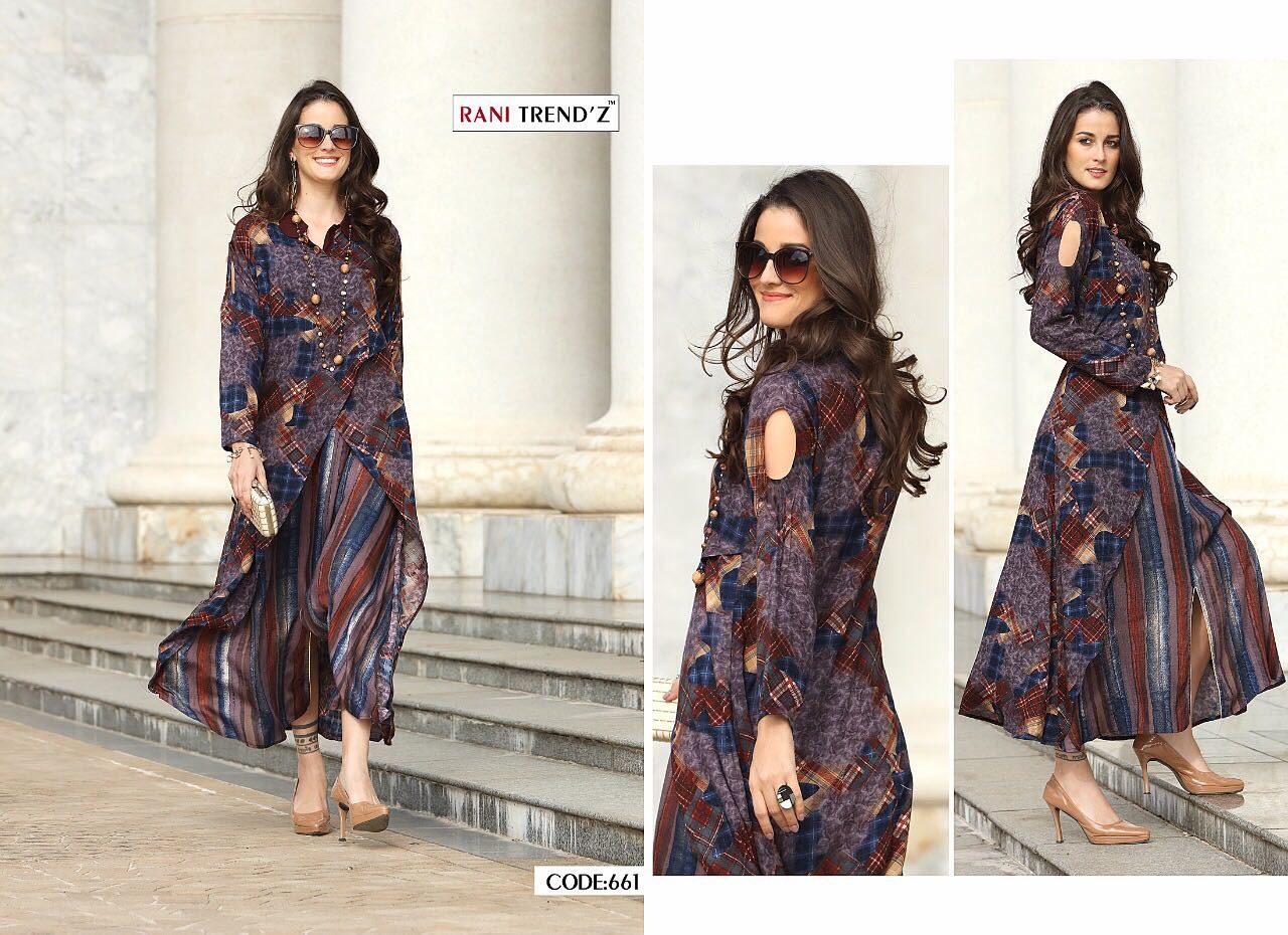 Multi Color Trendy Kurtis