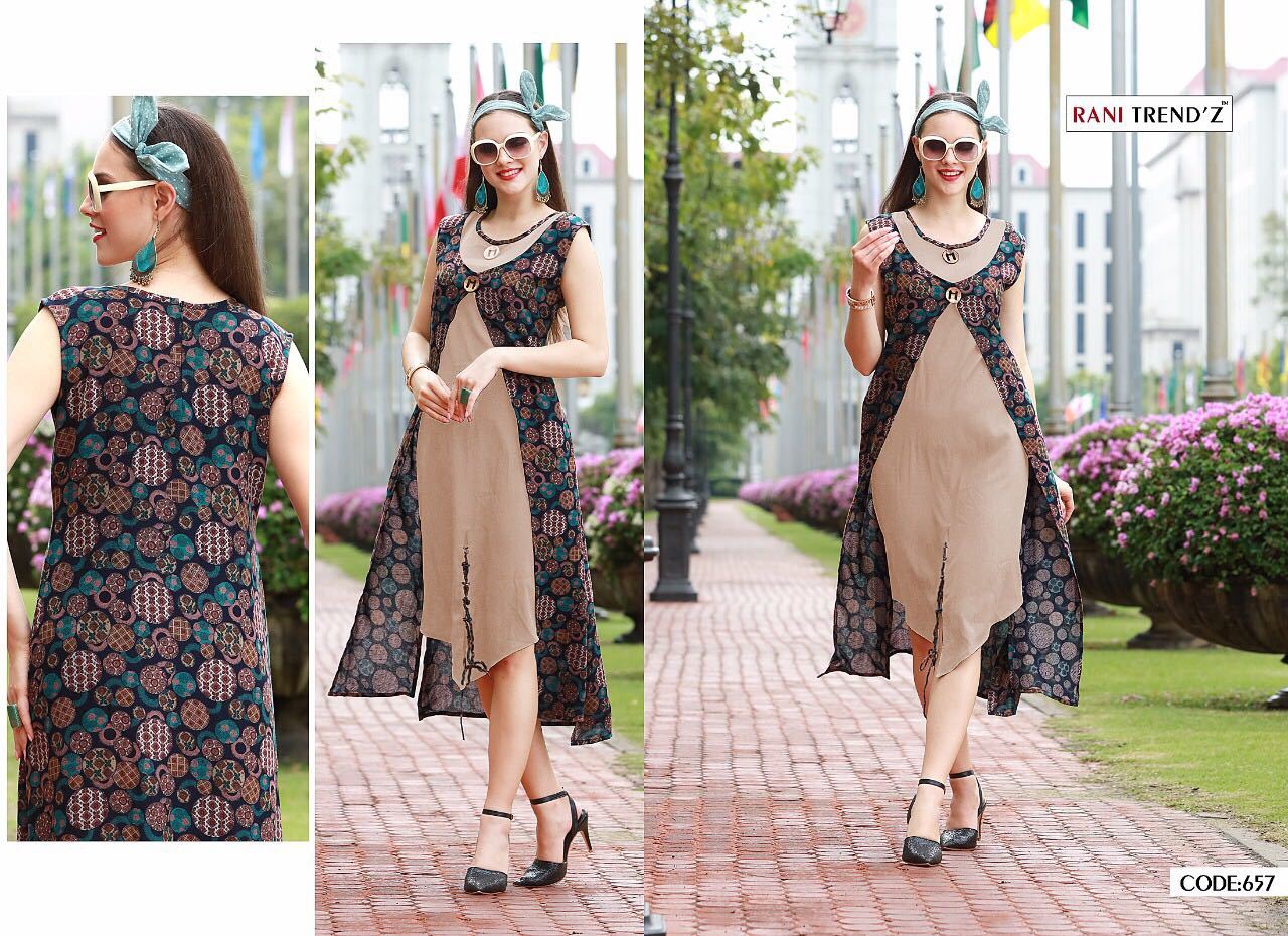 Multi Color Trendy Kurtis