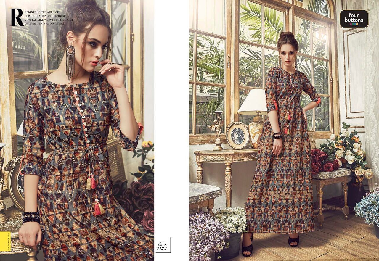Western Kurtis - Satin, Size M/l/xl/xxl | Printed Red Design, Short Sleeve, Washable And Dry Cleanable, Ideal For Casual And Party Wear