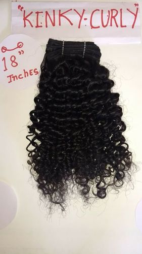 Black Curly Human Hair Extensions