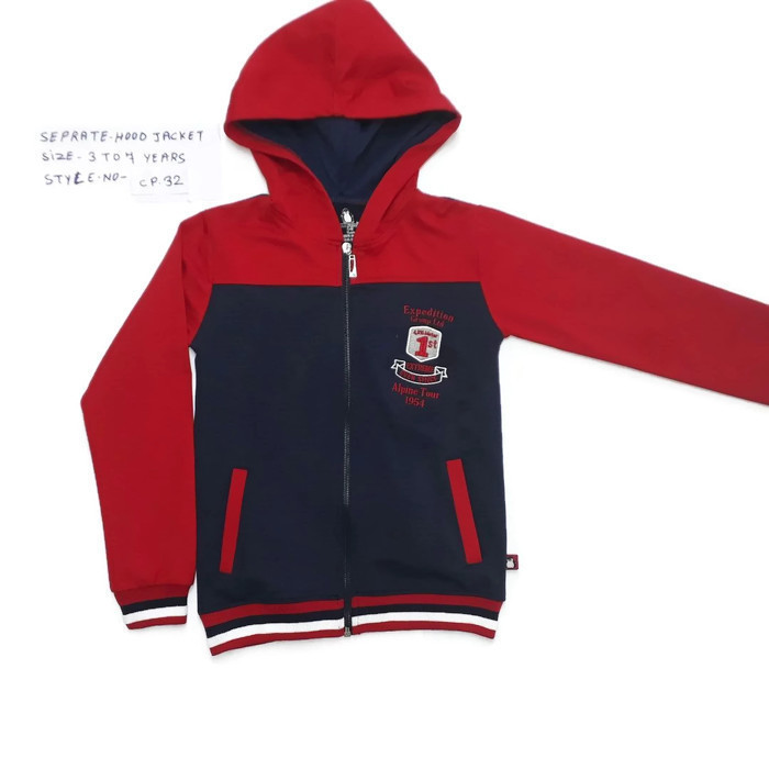 Separate Hood Jacket Age Group: 2-5 Years