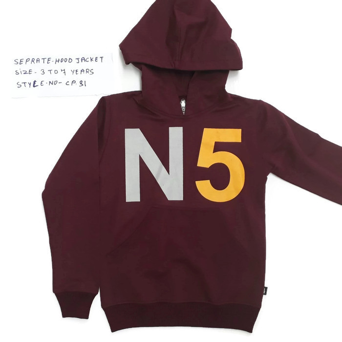 Separate Hood Jacket Age Group: 2-5 Years