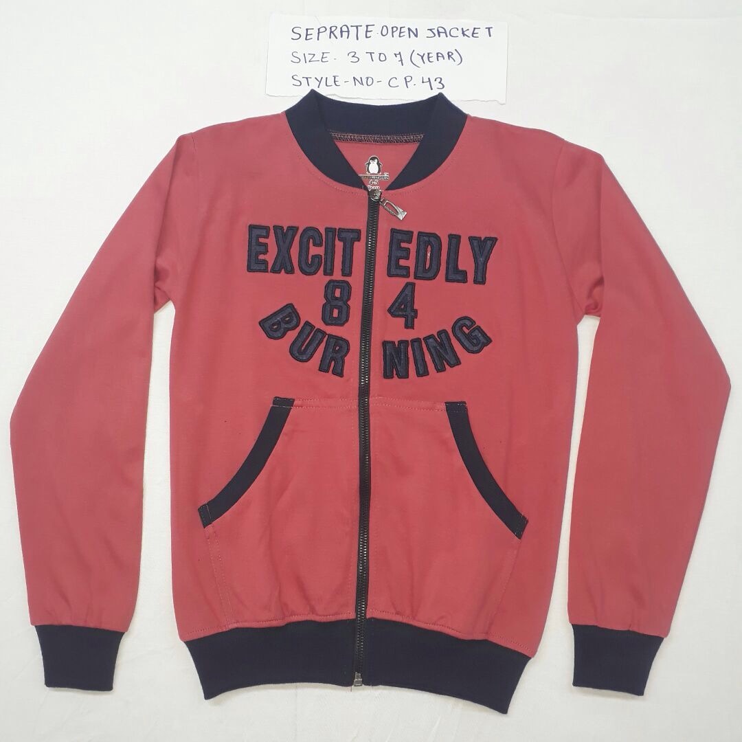 Separate Open Jacket Age Group: 2-5 Years