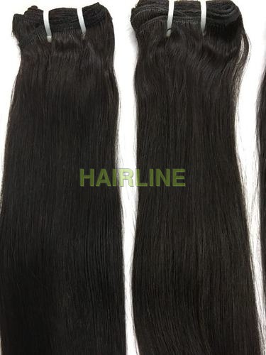 Straight Indian Human Hair Extension - Remy Hair Quality, Available in Black and All Colors, Unisex Accessory with Hair Bands 