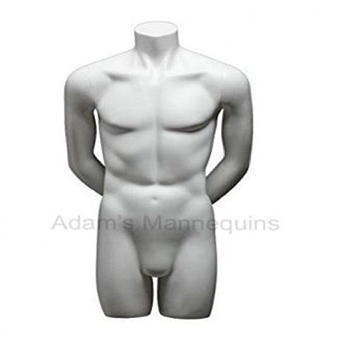 Male Torso - High-Quality Heavy Duty Polyethylene, Medium Size, Elegant Abstract Design, Durable Finish in Glossy and Matte Colors