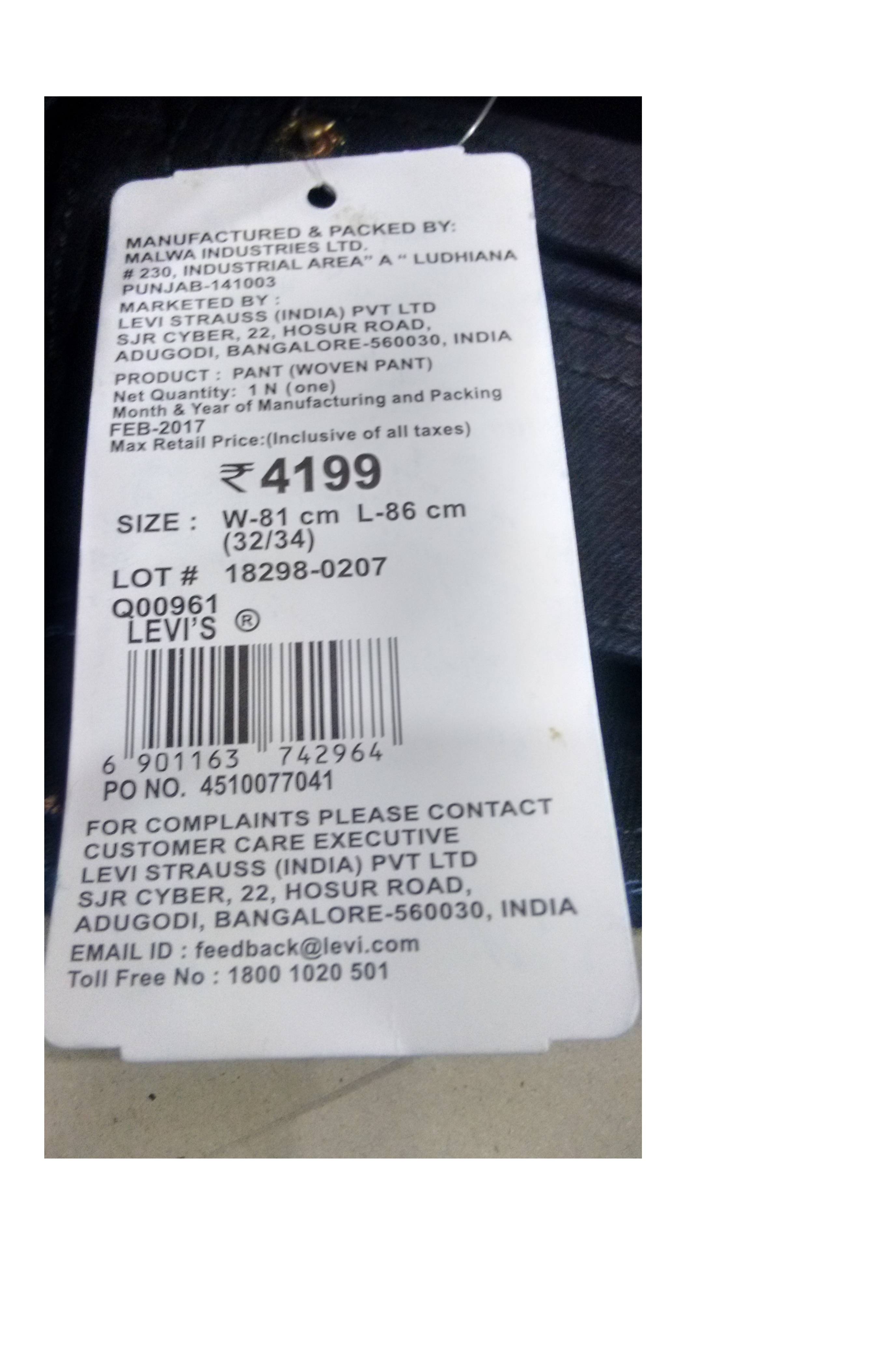 Multi Shades Original Branded Jeans
