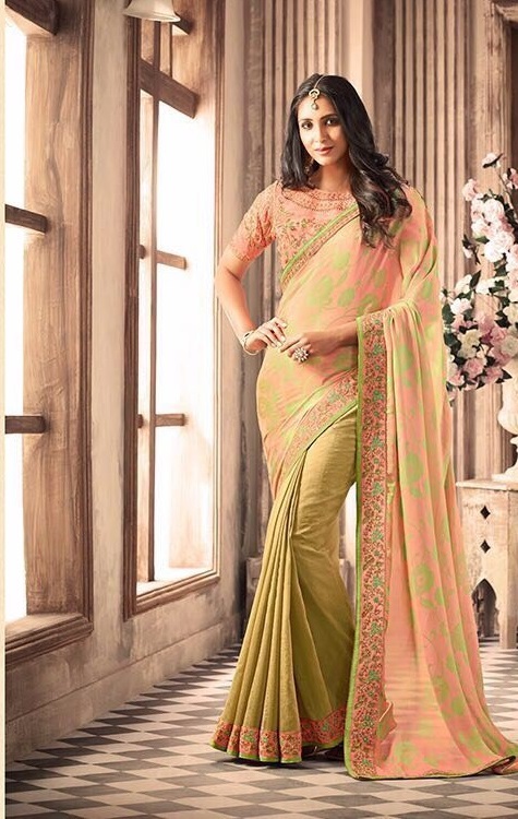Latest Party Wear Embroidery Saree