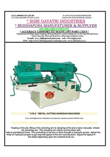 Bandhaw Machine