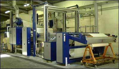 Non woven singeing machine