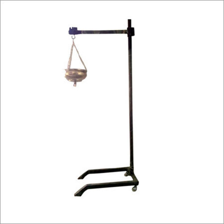 Black Metal Shirodhara Stand