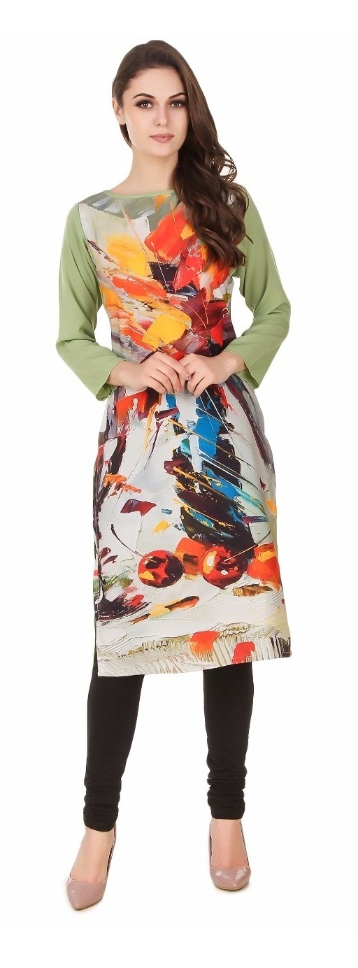 Multi Shades W Ladies Kurtis