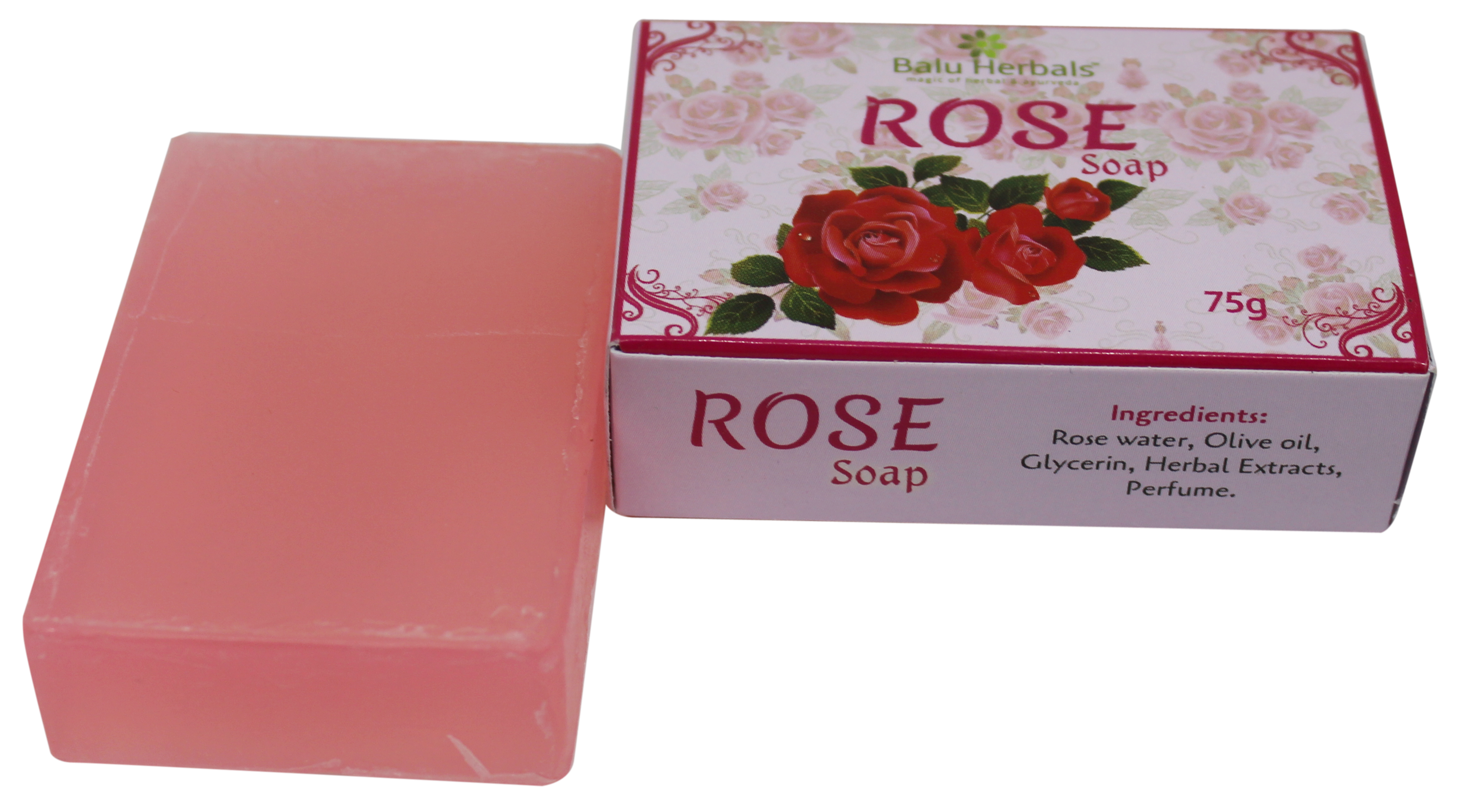 Rose Soap Volume: 0.075 Kilogram(kg)