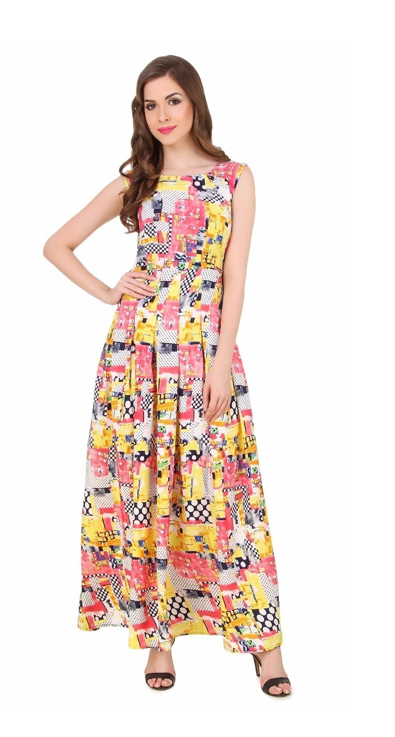 Blue Women Ladies Gowns Partywear Tops Dresses Wear