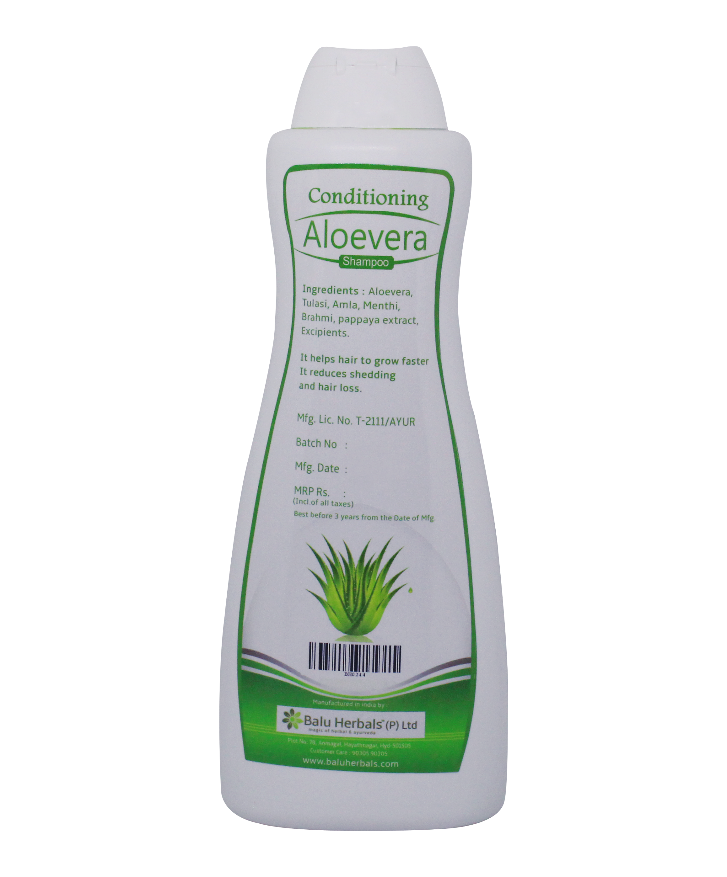 Aloevera Shampoo Volume: 500 Milliliter (Ml)