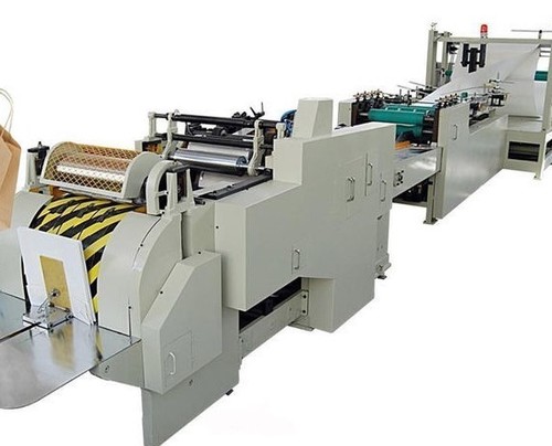 Paper Bag Making Machine - Paper Material, 9200*1600*1750mm Dimensions, 200pcs/min Speed | High-Speed, Automatic Bag Length Control, Advanced PLC System, Accurate Photocell System, Automatic Oil Lubrication