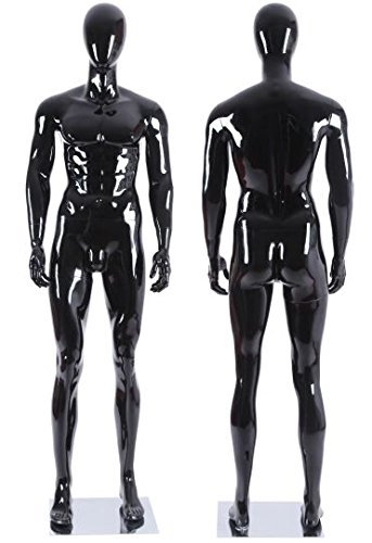 मेल एब्स्ट्रैक्ट ब्लैक ग्लॉस मैननेक्विन MA01 आयु वर्ग: वयस्क