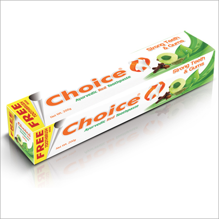 चॉइस आयुर्वेदिक लाल टूथपेस्ट