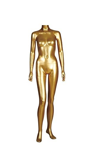 फीमेल हेडलेस मैननेक्विन गोल्डन ग्लॉस Fh03 आयु वर्ग: वयस्क