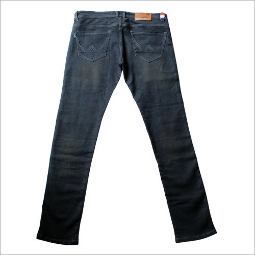 Black Mens Straight Fit Jeans