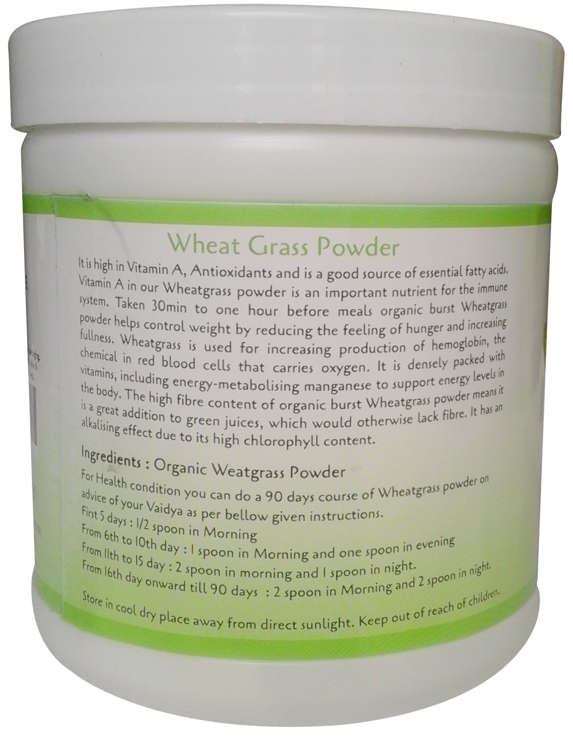 Wheat Grass Powder Weight: 100 Grams (G)