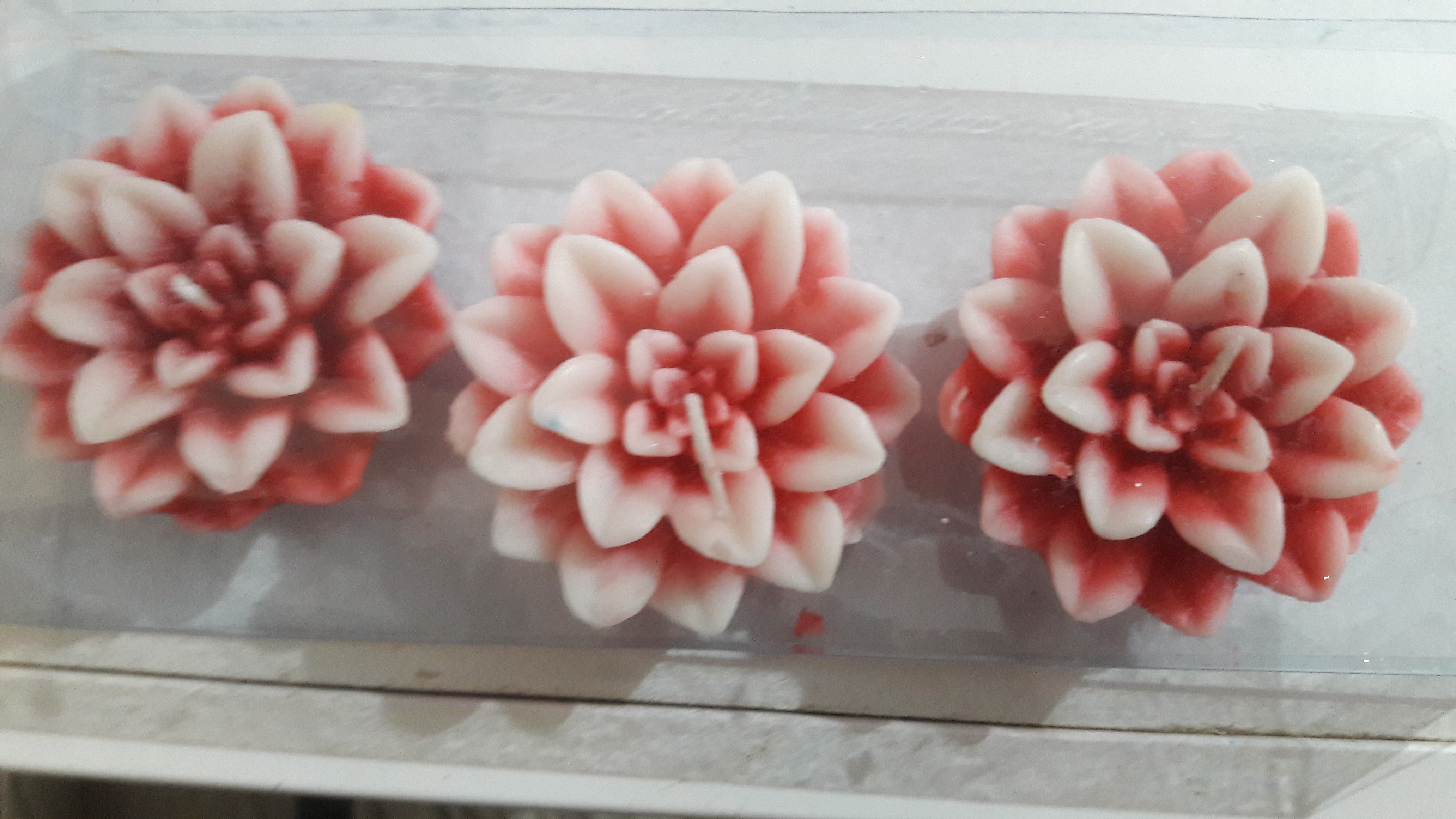 Floating Rose Candles - Wax, Variable Dimensions, Red Color | Lightweight, Smokeless, Elegant Design, Creates Romantic Ambiance