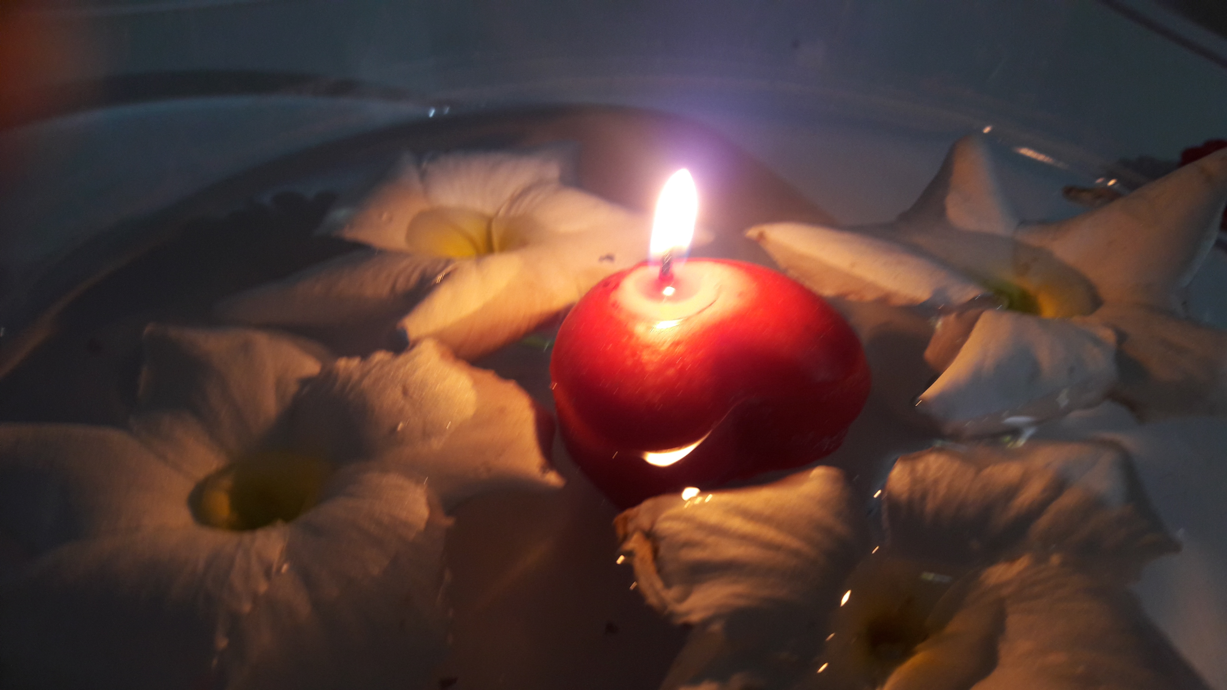Floating Candle - Wax, 2 Inches Diameter X 1.5 Inches Height, Red | Elegant Look, Long-lasting Flame, Creates Ambiance, Unscented