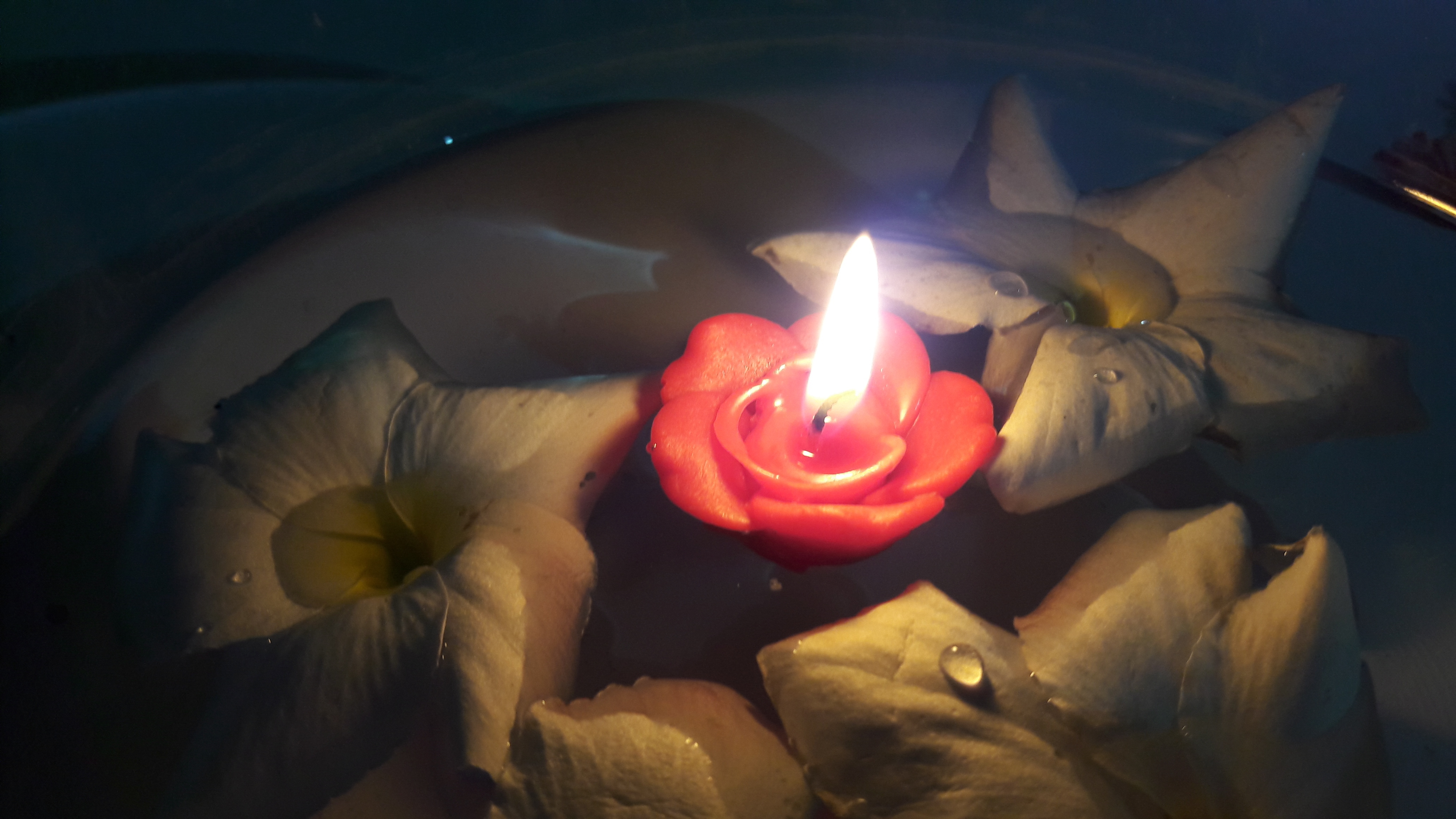 Floating Candle - Wax, 2 Inches Diameter X 1.5 Inches Height, Red | Elegant Look, Long-lasting Flame, Creates Ambiance, Unscented