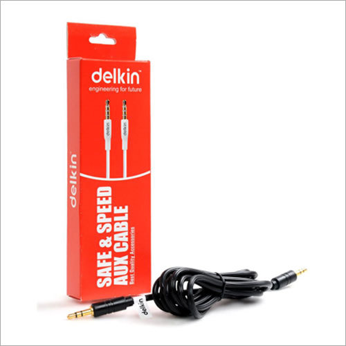 Black AUX Cable - PVC & PE, 1.5 Meter Length, Black Color | Flexible Design, Nickel-Plated Plugs, Insulation Jackets for Clear Sound