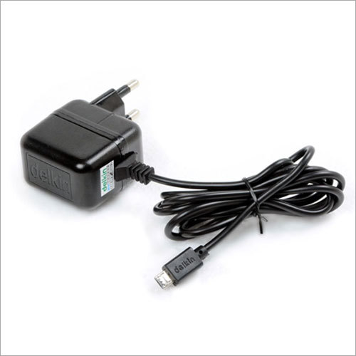 Mobile Charger - Plastic Body, Black Color | Insulated with Rectifier, Ideal for Android Devices