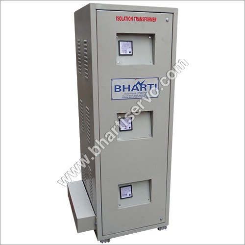 Isolation Transformer - Mild Steel, Three Phase | High Voltage 440V, Low Voltage 220V, Ideal for Offices and Telecom Industry