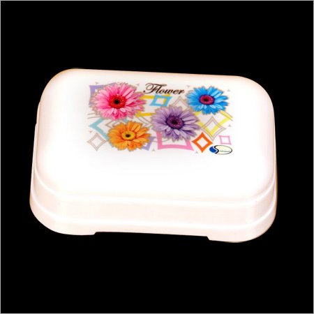 Soap Case - Plastic, 10 x 7 x 3 cm | Multi-Colored Floral Design, Waterproof Material, Attractive for Modern Bathrooms