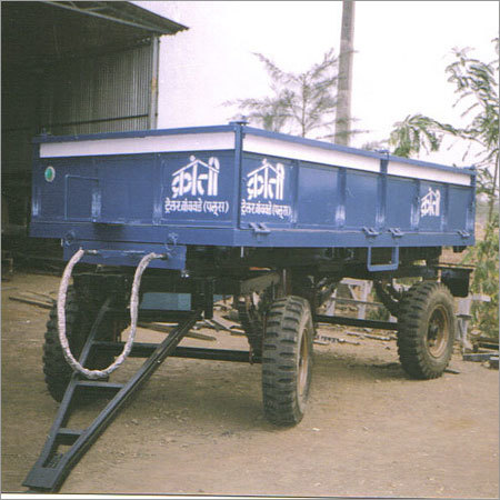 Roll Container 4 Wheel Dumping Trailer