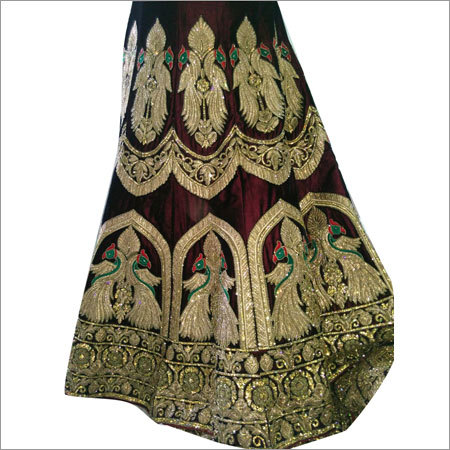 Ladies Designer Lehenga Decoration Material: Beaded Lace