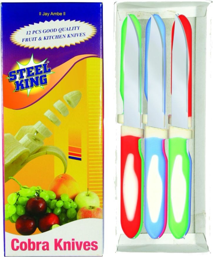 Canteen Knives - Stainless Steel, Small To Large Sizes, Red Blue Green Colors | Durable Abs Handle, 1.5-3mm Thickness