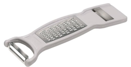 Hand Grater - Stainless Steel, Small to Large Size, Gray | 1.5-3 Millimeter Thickness, Durable ABS Handle for Effortless Grating