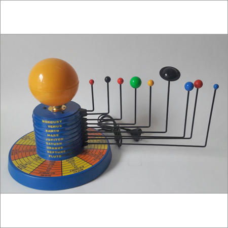 Orange And Blue Solar System Model