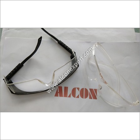 सेफ्टी गॉगल कलर कोड: काला और पारदर्शी