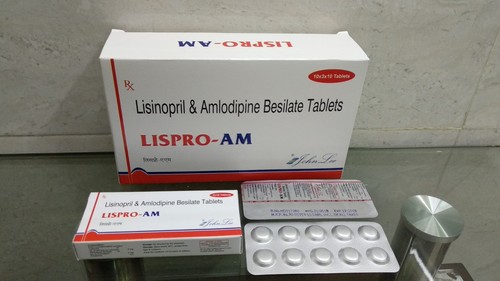 लिसिनोप्रिल और अम्लोडिपाइन बेसिलेट टैबलेट्स