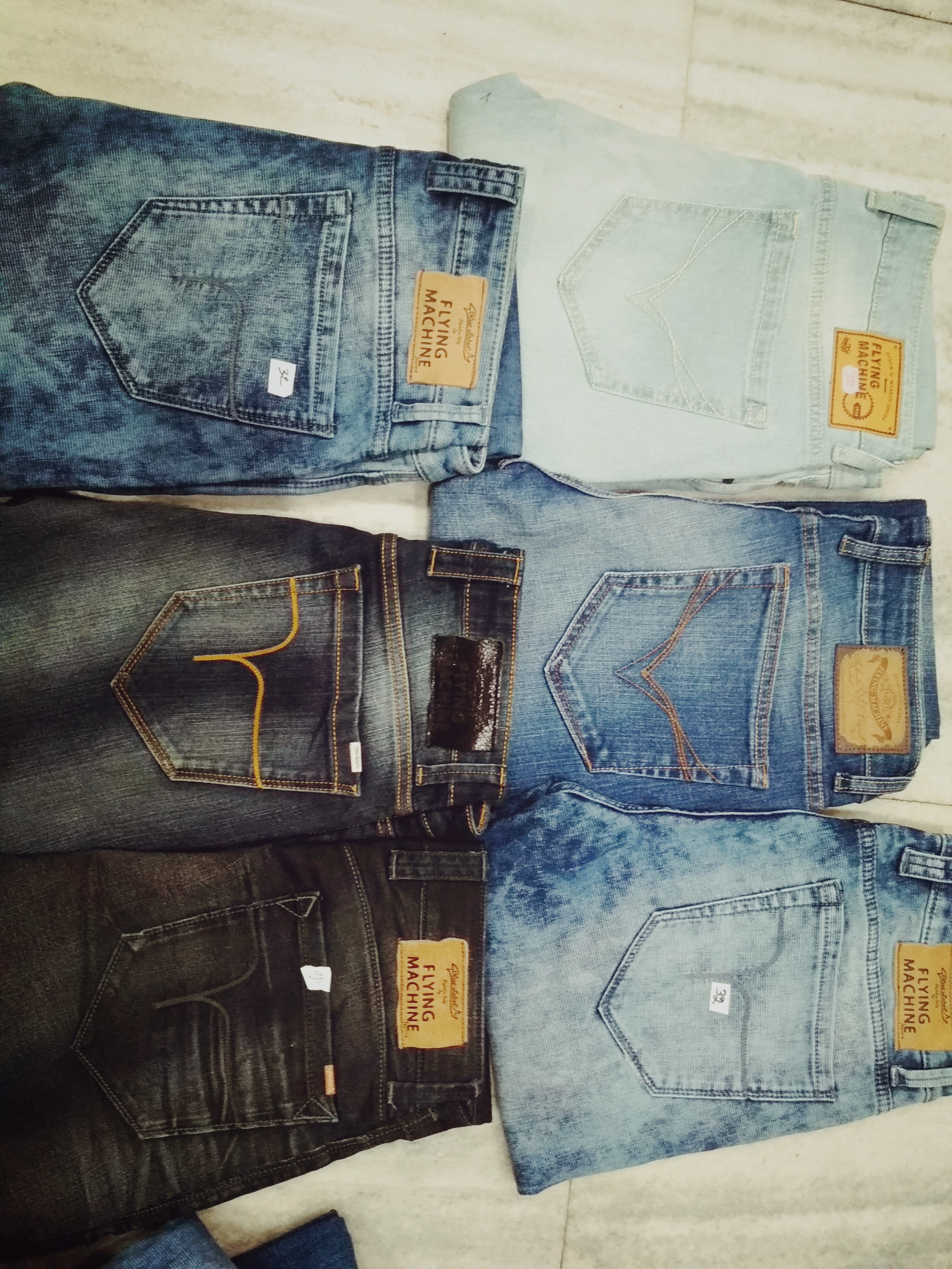 Flying Machine Jeans Length: 42-44 Inch (In)
