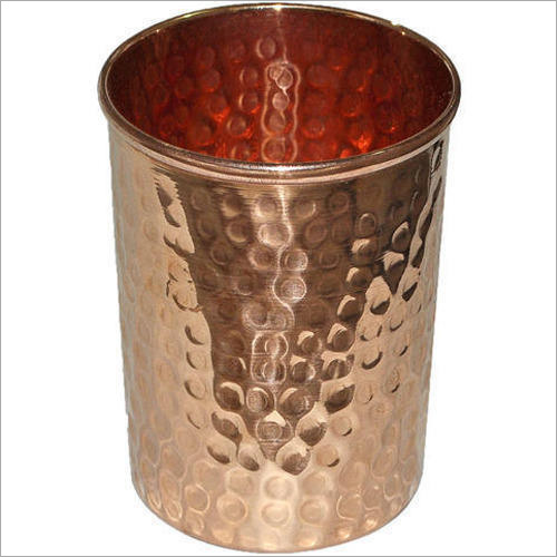 Copper Hammered Glass